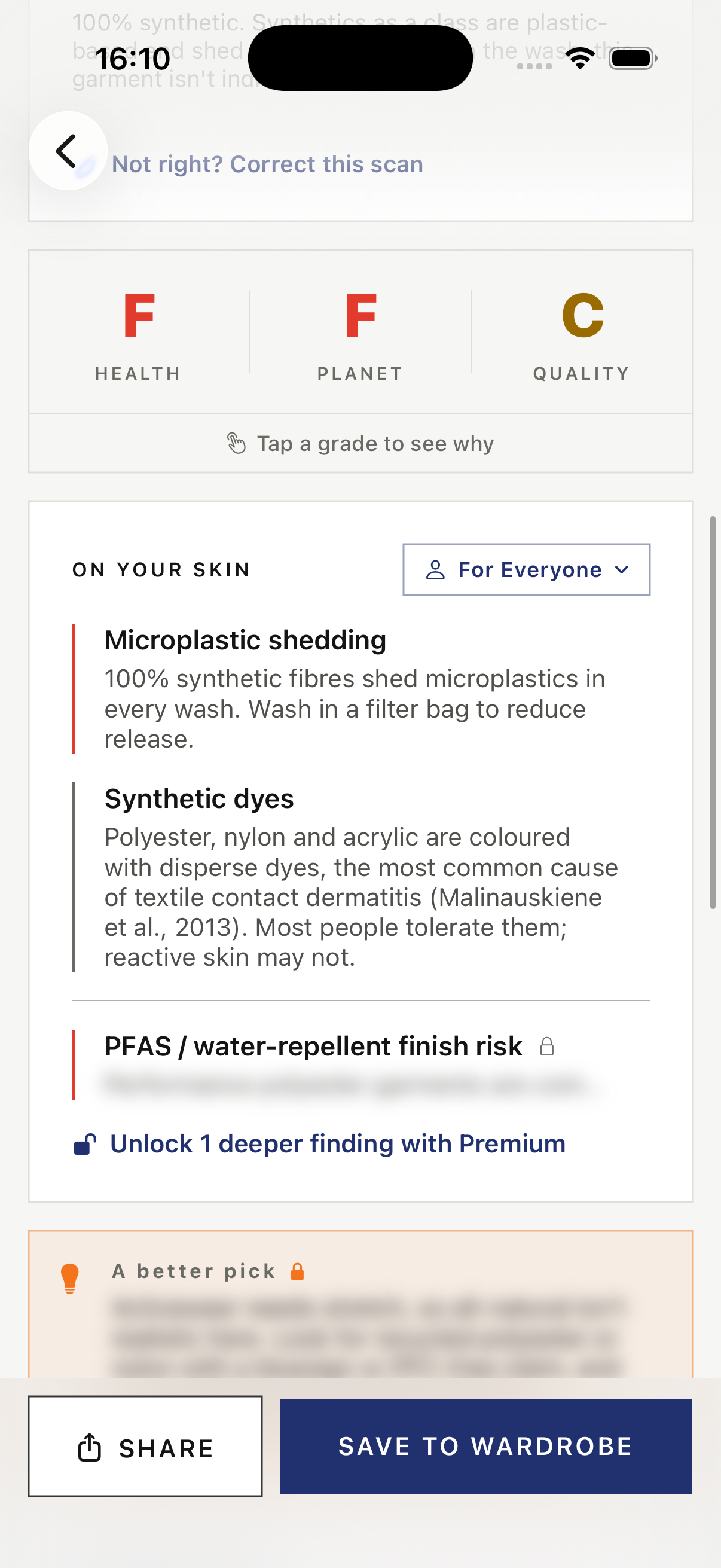 On-your-skin findings